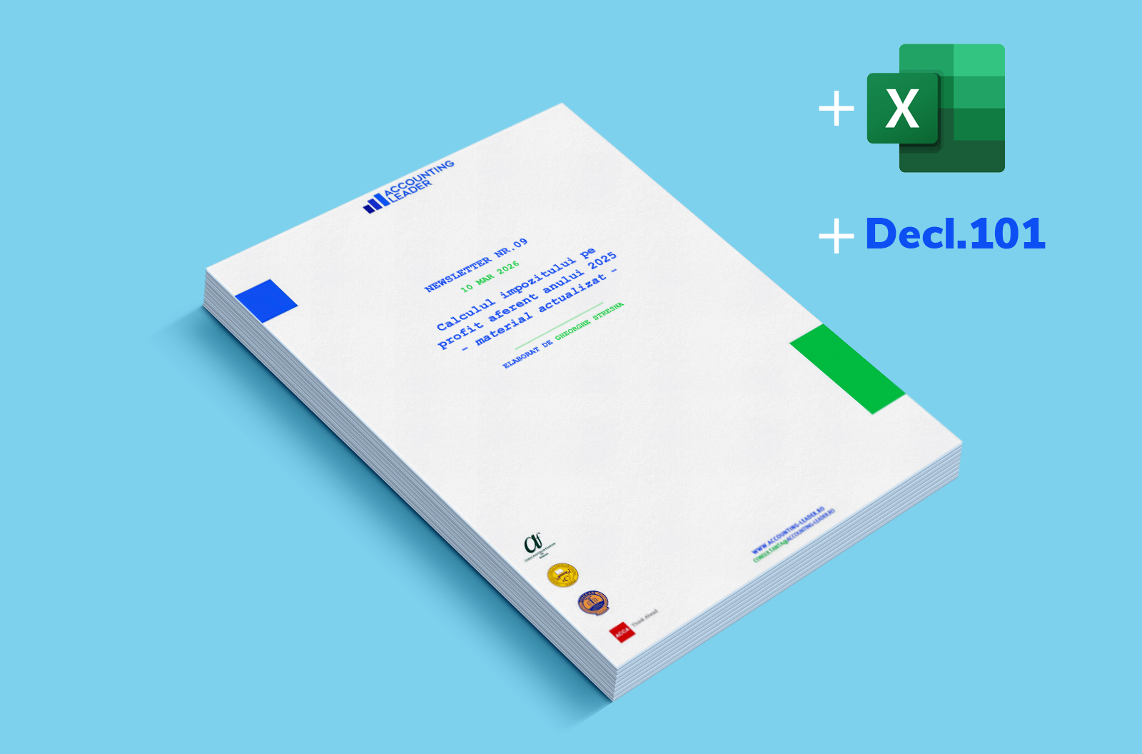 Calculul impozitului pe profit aferent anului 2025 și D101