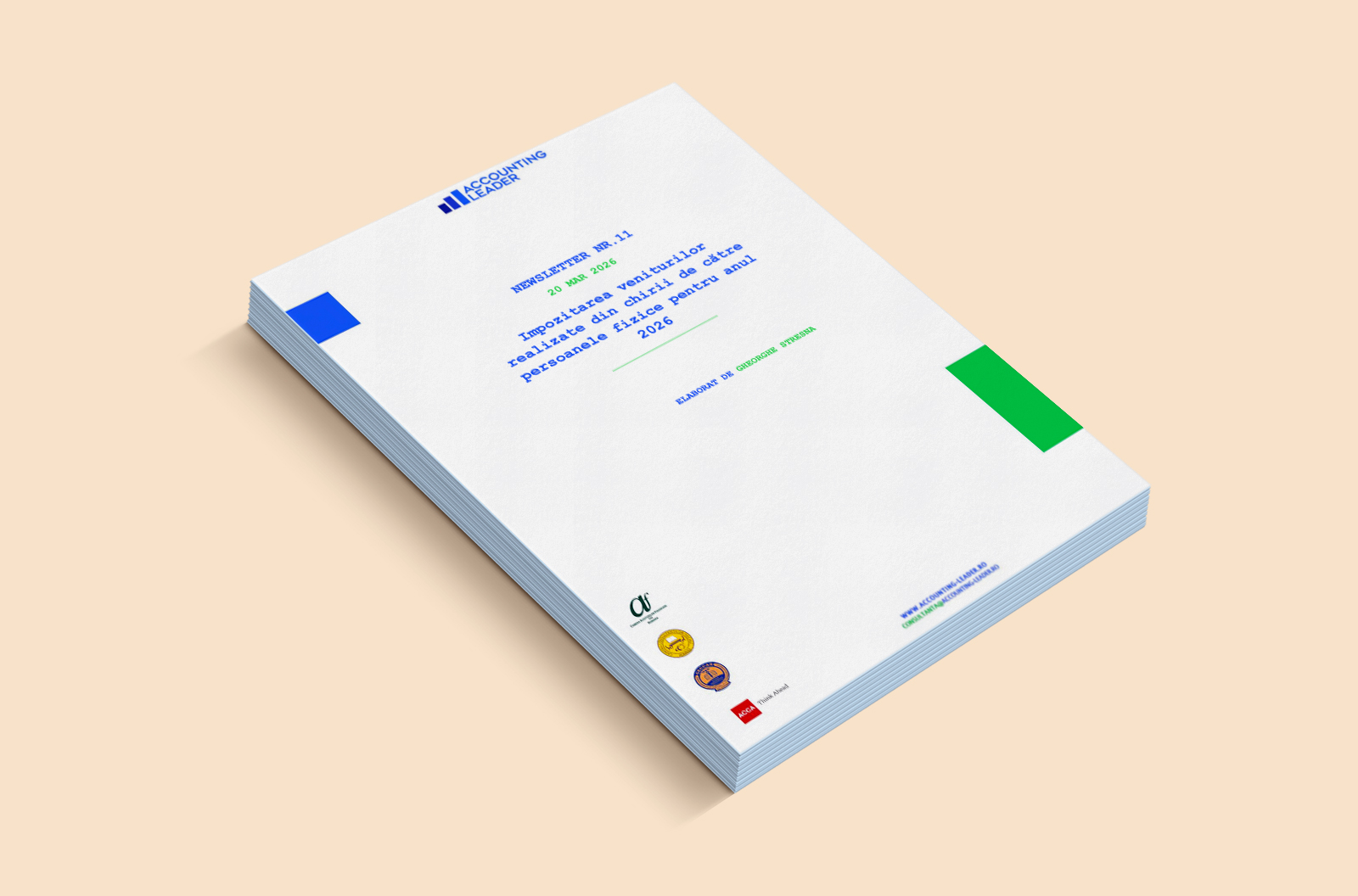 Impozitarea veniturilor realizate din chirii de către persoanele fizice pentru anul 2026